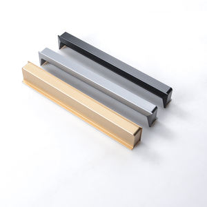 Poignée cachée en alliage d'aluminium de style gentleman Armoire à tiroirs de luxe légère et de haute qualité Cuisine Chambre à coucher - Product Image 3