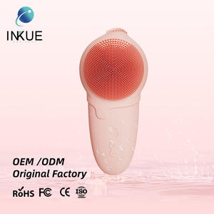 Cepillo Eléctrico <span class=keywords><strong>3</strong></span> en 1 para el Cuidado de la Piel, Cepillo de Limpieza Facial Personalizado, Limpiador Linfático, Mascarilla Facial de Silicona, Cepillo Termo Linfático con Mango Transparente - Product Image 1