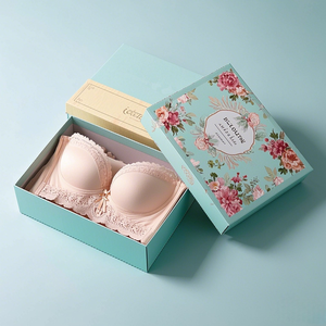 Cajas de embalaje de regalo de papel elegantes de lujo para sujetador de mujer, lencería para ropa íntima y conjuntos de ropa interior, excelentes conjuntos de Bragift - Product Image 5