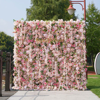 Panneau mural floral 2x2M en soie 3D, décoration murale florale pour mariage, décoration intérieure, arrière-plan, boutique, fête, arrangement photo