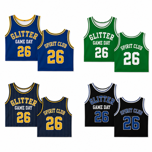 Maillot court de basketball sans manches pour femme, pour le jour du match, avec impression de numéro, pour le soutien de l'équipe, vente en gros - Product Image 1
