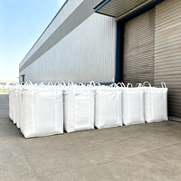 Sac Jumbo FIBC renforcé, sac à grande capacité, 100% PP vierge tissé, fond plat, antistatique, pour stockage et transport en vrac, capacité de 1500 kg