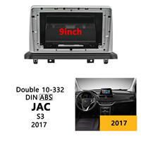 Para Jac S3 2017, reproductor Multimedia, accesorios para coche, Panel de salpicadero de Radio y vídeo, marco de instalación de Audio ESTÉREO