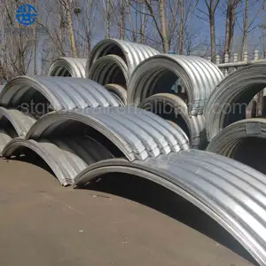 Large Dimensions Culvert Pipe Hot Dipped Zinc Corrugated Metal Culvert Pipe Q235 Galvanized Corrugated Steel Pipe