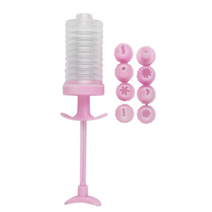 Plastic Piping Set 8 Piece With Tips For Butter Cookies And Biscuits Cake Decorating Supplies - Product Image 4