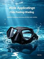 Masque de plongée en verre trempé, masque de plongée en silicone à large champ de vision, lunettes de plongée sous-marine pour la natation sous-marine et la plongée libre