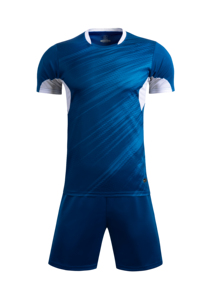 Tùy chỉnh màu xanh đỏ thể dục thể thao cá nhân bóng đá Jersey với Câu Lạc Bộ tên thăng hoa Kỹ Thuật bán trên trống phong cách đồng phục - Product Image 3