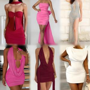 2026 Women's <b>Mixed</b> Print Sexy Casual Dress Wholesale Clearance Inventory - Product Image 1