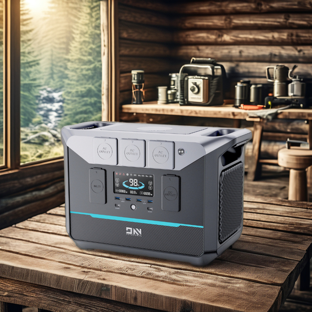 Rechargeable Backup Power Lifepo4 Battery Emergency Solar Generator 1500W Portable Power Station