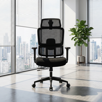 Nouvelle chaise de bureau ergonomique de direction inclinable en maille pour conférence, avec soutien lombaire confortable, pour ordinateur, à prix abordable