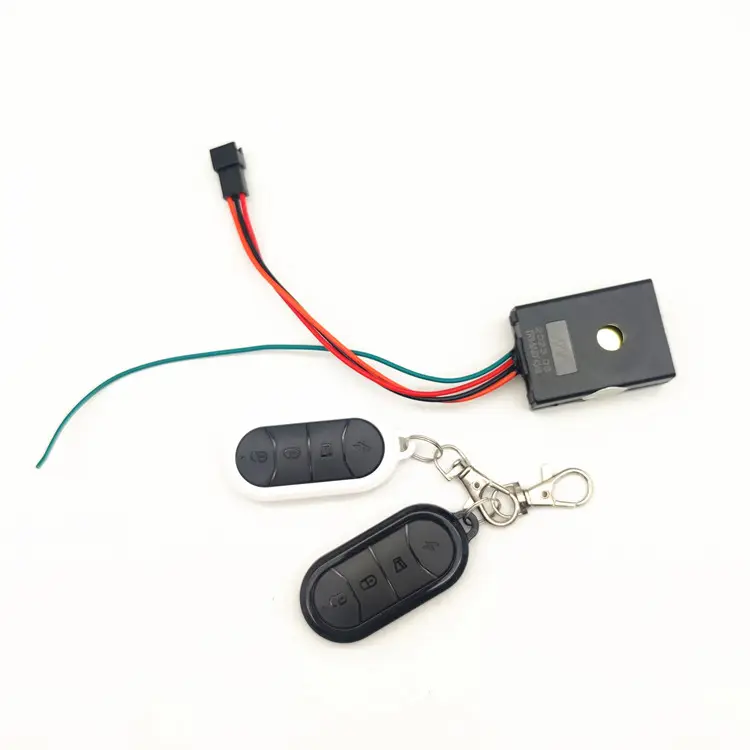 Aanraken Alarm Schakelaar Kabel Draadloze Afstandsbediening Alarm Kit Pak Voor Elektrische Fiets Scooter 36V 48V Universeel