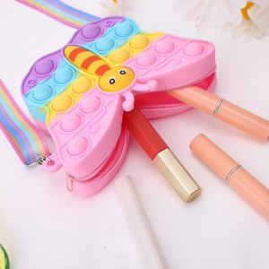 Summer 2025 Kids Silicone Coin Bags And <b>Purses</b> <b>Cute</b> Cartoon Shoulder Bag For Girls Stylish - Product Image 3
