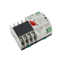 Prix de gros réduit pour interrupteur de transfert automatique ATS double alimentation 2p 3p 4p AC 220V 63A 100A 125A, inverseurs