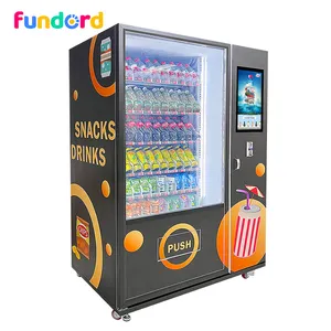 آلة بيع الوجبات الخفيفة للأماكن في الهواء الطلق الأفضل مبيعًا من ماركات Fundord لبيع الأطعمة والمشروبات
