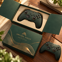 Kotak Hadiah Kontroler Game Dua Pintu OEM, Permukaan Matte, Sarung Kartu Kaku untuk Gamepad Gaming