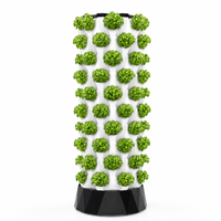 Système de culture hydroponique Pineapple Tower à 10 niveaux, jardinière verticale sans terre pour légumes, herbes et feuilles vertes