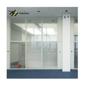 Vách Ngăn Bằng Kính Cách Âm Cho Văn Phòng Nhà Thiết Kế Vách Ngăn Bằng Kính Với Rèm Cho Văn Phòng Ngân Hàng - Product Image 4