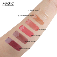 Gloss à lèvres liquide brillant 6 couleurs, pailleté, effet repulpant, hydratant, anti-rides, lisse les lèvres gercées, végan, sans cruauté animale