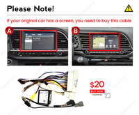 Autoradio Android avec écran tactile 2K, système 8+256 Go, DSP et GPS pour Elantra (2016-2020) Série MS