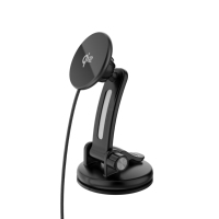 Support de chargeur sans fil magnétique pour voiture 25W, aimant puissant, support microphone, alliage d'aluminium, charge rapide QC2.0, port Type-C, personnalisable