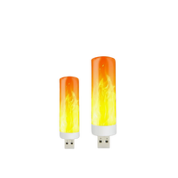 Mini veilleuse LED USB 5V mignonne, lumière de bougie portable USB 1800K