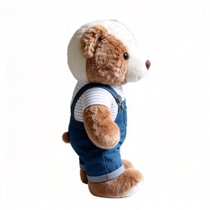 <span class=keywords><strong>Orsetto</strong></span> di peluche adorabile con pantaloni con bretelle, <span class=keywords><strong>orsetto</strong></span> personalizzato, <span class=keywords><strong>orsetto</strong></span> di peluche all'ingrosso - Product Image 4