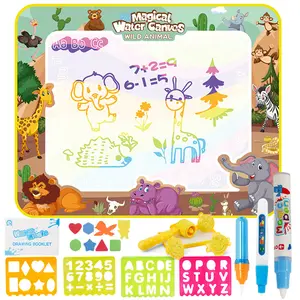 Tapete de dibujo de garabatos mágicos para niños y niñas, tablero de pintura de escritura en agua de gran Color, 40x30 pulgadas