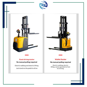 संकीर्ण गलियारे इलेक्ट्रिक स्टेकर 1.5 टी डुअल लिफ्टिंग डिजाइन पूर्ण इलेक्ट्रिक गोदाम स्टेकर - Product Image 4