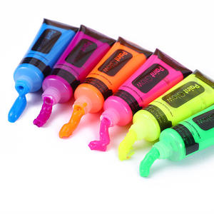 อุปกรณ์ทาสีร่างกายสำหรับผู้ใหญ่และเด็ก UV Neon ภาพวาดใบหน้าเรืองแสง10มล./25มล. - Product Image 2