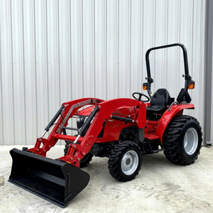 Massey Ferguson 40HP Wheel <b>Tractor</b> With Front End Loader 4WD Gear Drive Red Farm <b>Tractor</b> - Product Image 1