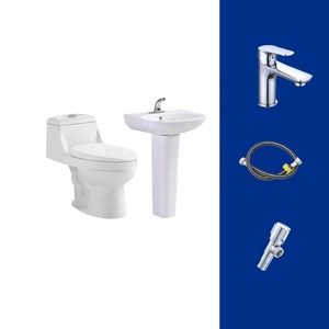 Fohome Sanitarios baratos Inodoro Estilo tradicional Trampa en S alargada Inodoro de <span class=keywords><strong>una</strong></span> pieza para Baño - Product Image 6