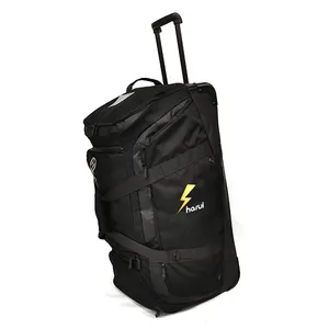 High-capacity Custom Logo Oxford Waterproof Wheeled Duffle Expandable And Foldable Carry On Luggage With Wheels