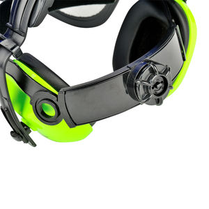 Protector facial <span class=keywords><strong>transparente</strong></span> <span class=keywords><strong>de</strong></span> material PVC montado en la cabeza personalizado con <span class=keywords><strong>casco</strong></span> con orejeras - Product Image 6