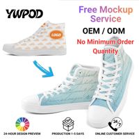 Vente en gros de chaussures de sport en toile à tige haute personnalisées avec logo d'équipe, OEM ODM, impression à la demande, série FN024-26023044-6