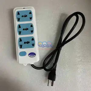 1.5U 19inch 6way South scokets switch Long Life 3 Outlet Power Strip 3 Plug Power Strip with South Africa plug