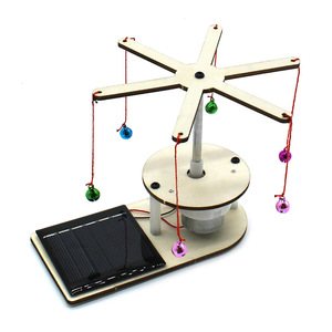 Modèle de cloche rotative à énergie solaire, jouet éducatif en bois à monter soi-même pour enfants, Kit d'expérimentation scientifique, outil d'apprentissage STEM - Product Image 3