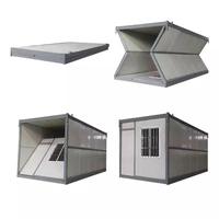 Maison Conteneur Modulaire Pliante à Prix Usine Avantageux, Maison Préfabriquée Pliable, Combinaison Flexible sur 2 Niveaux, Maison Portable