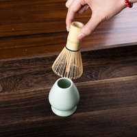 Ensemble de matcha japonais écologique et portable, fouet à 80/100 dents, brosse à thé, ustensiles de préparation du thé en bambou, accessoire de cérémonie personnalisé