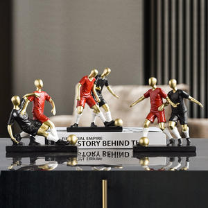 Mini semplice decorazione per giocatore di calcio in resina per Home TV Cabinet per Wine Wine Cabinet camera da letto Desktop natale anno nuovo <span class=keywords><strong>arte</strong></span> - Product Image 2