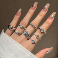 Dylam offre spéciale Cz Zirconia Fine Jewelry Bague en argent sterling 925 plaqué or 18 carats Bagues de fiançailles de mariage en œil de cheval pour femmes