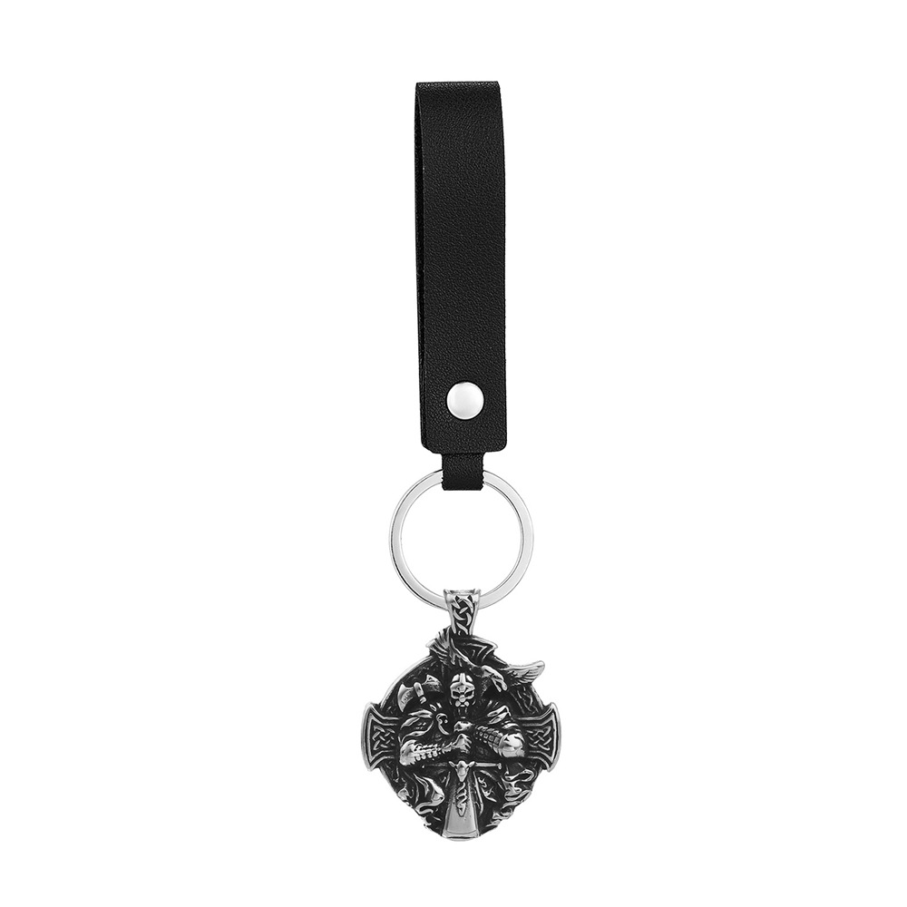 Porte-clés pendentif cordon en cuir