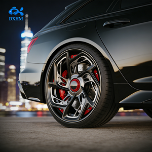 Rines Negros y Rojos Mecanizados de 20 21 22 23 24 Pulgadas, 21x10J 5x114.3, 5 Orificios, Rines de Aleación Forjados Personalizados para Autos Deportivos de Carreras y Sedanes - Product Image 2