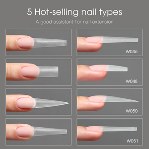 Dụng cụ làm móng acrylic dạng khuôn kép MR Nail, logo tùy chỉnh, khuôn kép hai lớp đáy và mặt trên, bán buôn đầu móng dạng khuôn kép - Product Image 5