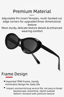 Lunettes de soleil polarisées élégantes à branches flexibles, revêtement réfléchissant, style rétro punk européen/américain unisexe, protection UV
