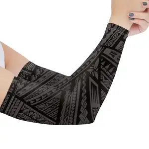 Maniche a braccio stampate tribali per uomo e donna materiale elastico in poliestere manica estiva ghiaccio Logo personalizzato/Design all'ingrosso 2021