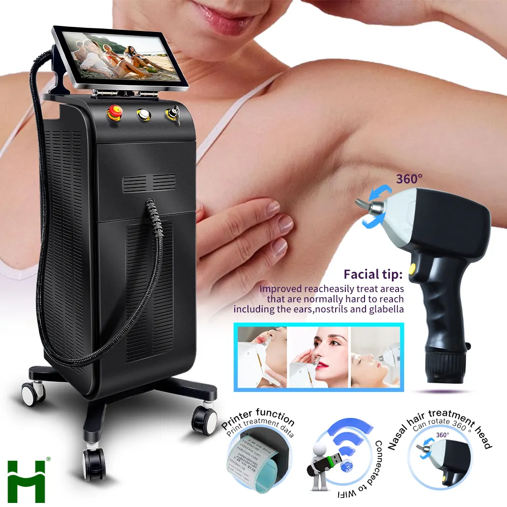 Permanent Laser Hair Removal Machine For Sale/Depilation 755+808+1064/ 3 Wave 755 808 1064nm Diode Laser