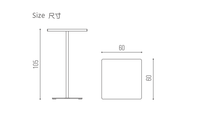 Table de bar à plateau rond Offres Spéciales ignifuge, table de pub avec base en métal pour bar à la maison