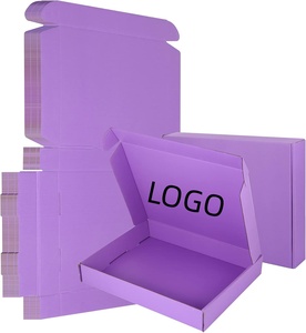 Boîtes en carton ondulé biodégradables écologiques personnalisées OEM ODM, boîte d'expédition imprimée recto-verso, finitions de surface mates et brillantes - Product Image 1