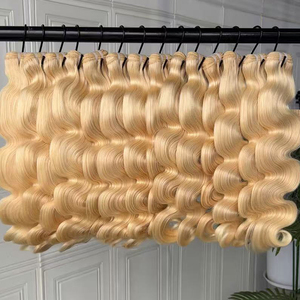 Boutique Quality 613 Blonde Body Wave Human Hair Bundles Single Donor Raw Virgin Hair Wholesale - Product Image 3