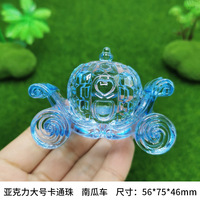 Cartoon Acryl klar Aschenputtel Kürbis Wagen Dekor benutzer definierte Ornamente Glas Märchen Figur Kristall transparente Dekorationen